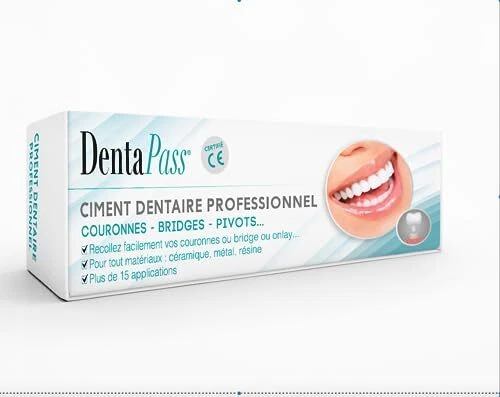 Ciment Dentaire | Colle Dentaire Pour Couronne, Bridge, Dent sur Pivot | Qualité