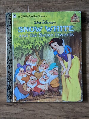 WALT DISNEY'S SNOW White and the Seven Dwarfs 1984 A Little Golden Book ...