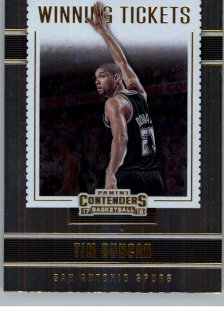 2017-18 Panini Contenders - Winning Tickets #5 Tim Duncan