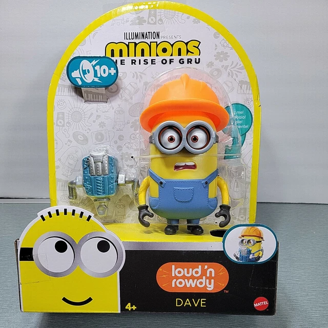 Minions Dave Con Martello Pneumatico – Giocattolo Loud 'N Rowdy, Per Bambini 4+ Anni, GMF03