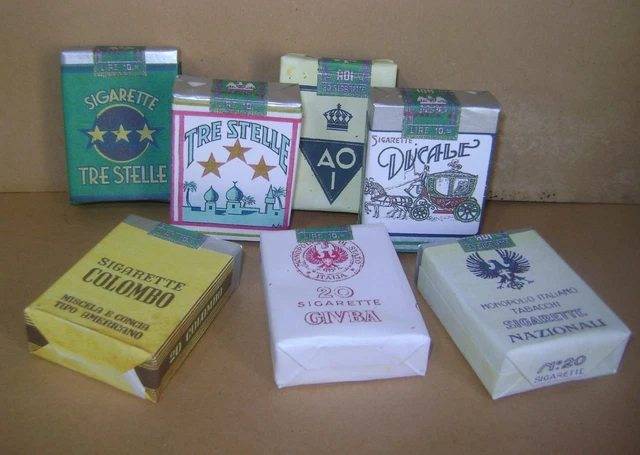 WW2 ITALIAN CIGARETTE packs x 7, repro 8.99 - PicClick UK