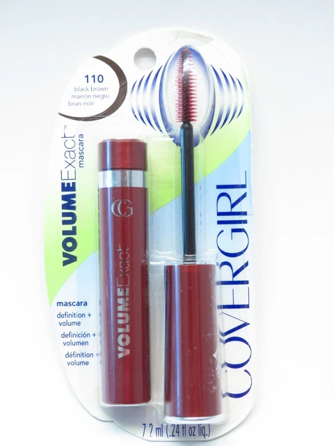 Máscara de máscara de volumen exacto CoverGirl de lote antiguo negra marrón 110