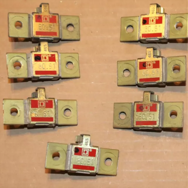 One Lot of 3  Square D  B0.51   Thermal Overload Relay Heater Element Sq D