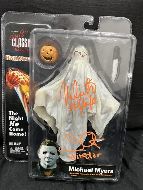 Neca Cult Classics HALLOWEEN MYERS GHOST BOB Castle Carpenter Signed Figure COA