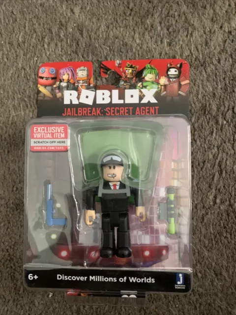 ROBLOX Series 7 & 9: Heroes Blue Basher + Site 76 MCD Agent + mask. Unused  Codes