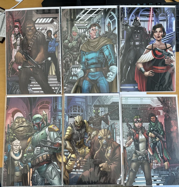 Star Wars: War Of The Bounty Hunters Alpha,1,2,3,4,5 (Complete Virgin Set)