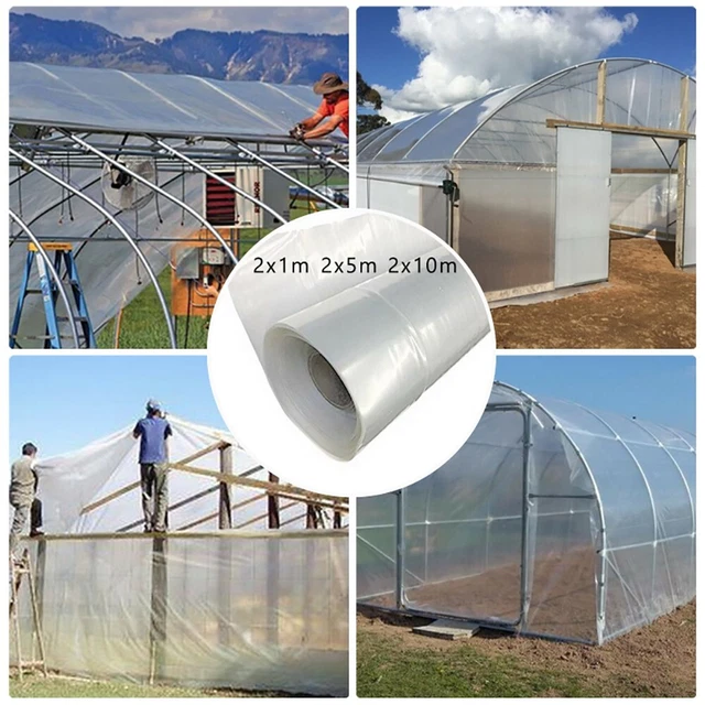 PVC GREENHOUSE FILM Replacement Clear Plastic Sheeting Roll Polythene