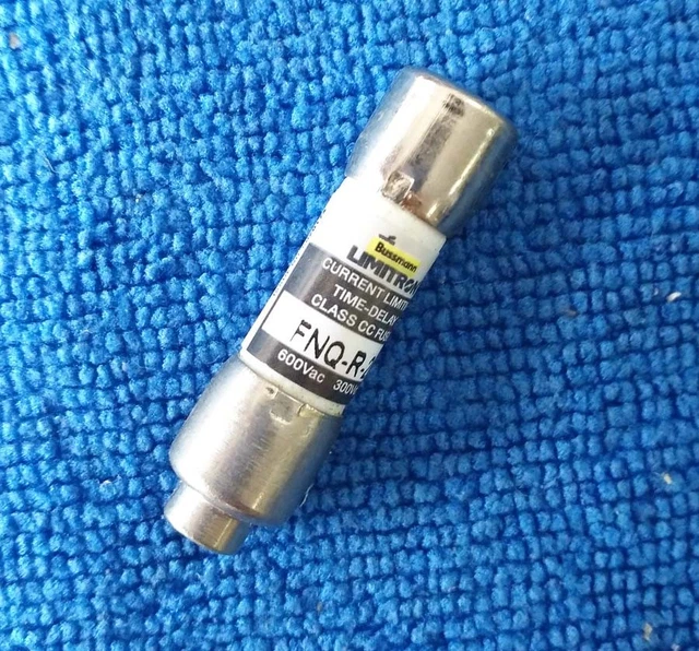 Bussmann FNQ-R-1/4 0.25A Time-Delay Fuse – Class CC 600V AC Original