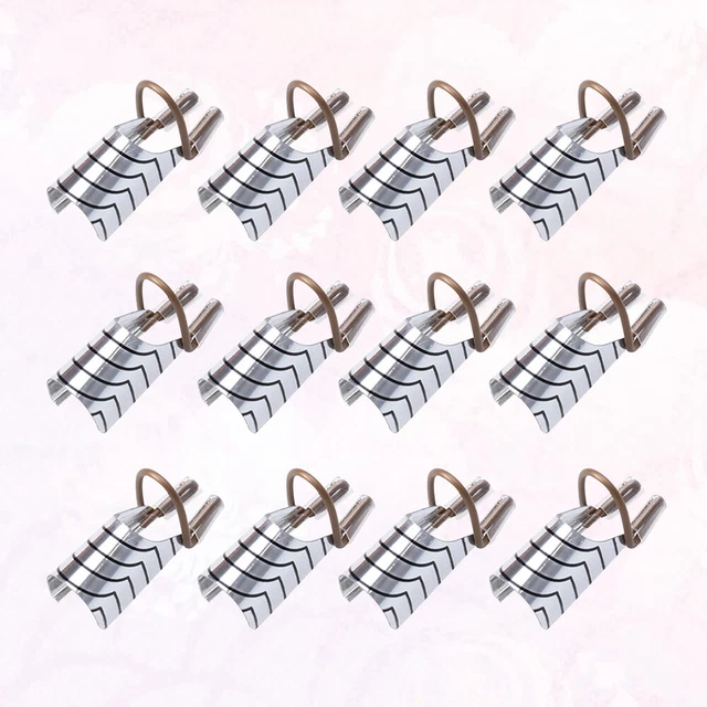 Adesivi metallici punte unghie strumento estensione punte nail art punte estensione argento