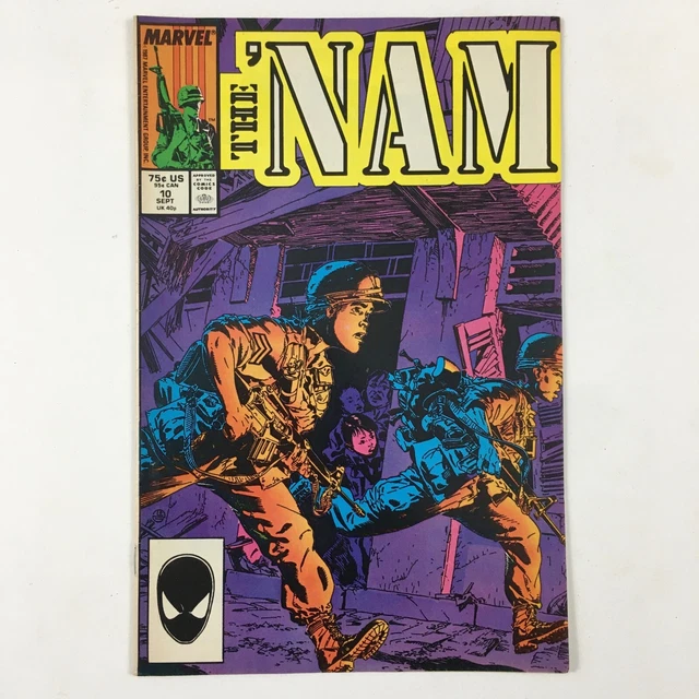 The 'Nam #10 Marvel 1987 Military Vietnam War First Print Copper Age Comic Book