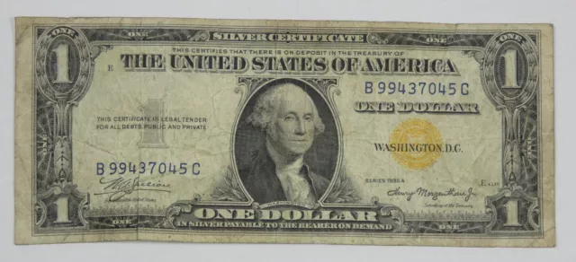 Series of 1935-A $1 North Africa Silver Cert Note FINE Fr#2306~ Problem Free