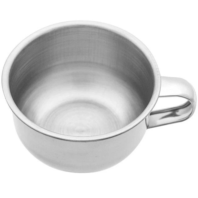 Bol à rasage en acier inoxydable Rasage de bol rasage tasse de rasage pour