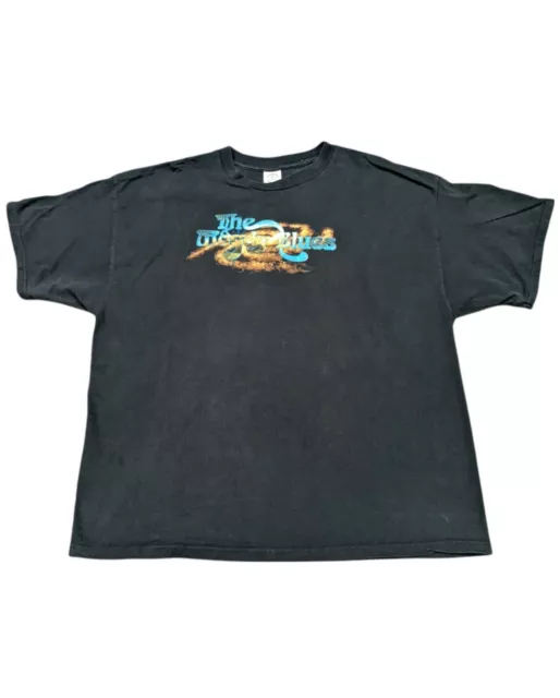 The Moody Blues World Tour 2005 Men's 2XL T Shirt Black 2 Sided Concert Tour Tee