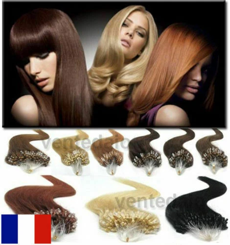Extensions Cheveux Naturels Remy Humain - Pose à Froid, 50-150 Mèches