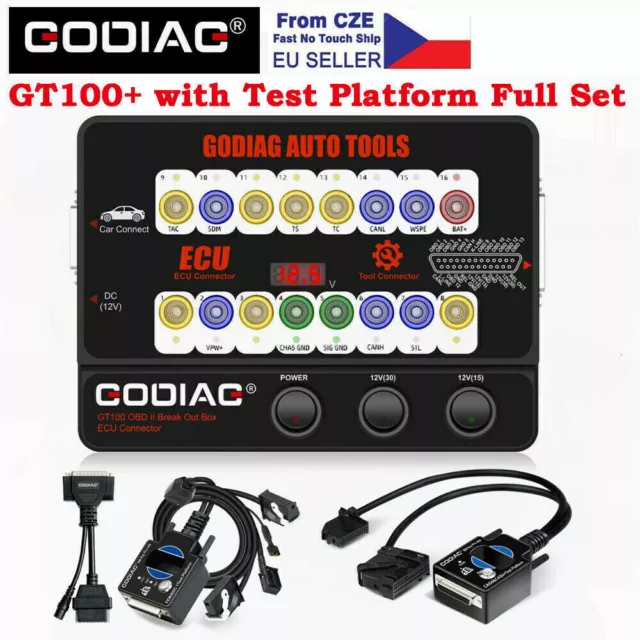 GODIAG GT100+ Break Out Box Connector +FEM/BDC &CAS4/CAS4+ Test Platform For BMW