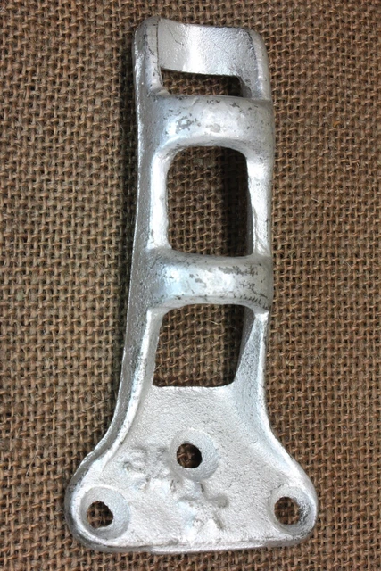 Old Flag Bracket 3/4” Pole Banner Holder Galvanized Cast Iron Vintage NOS Stock