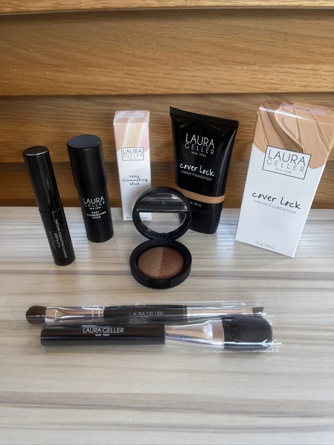 Laura Set Lock LAURA GELLER COVER Lock Foundation Shade Sand 30Ml 6 Piece Set £12.99 ...