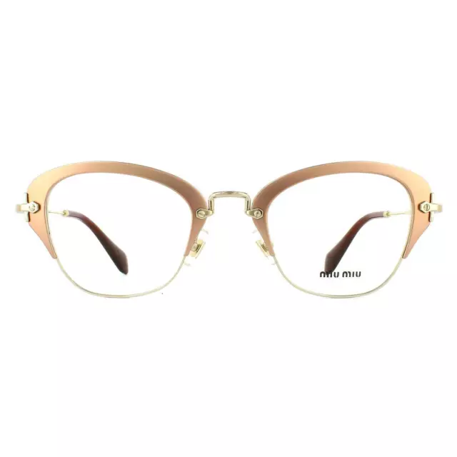 Miu Monturas de Gafas 53OV UF01O1 Mate Rosa Mujer 50mm