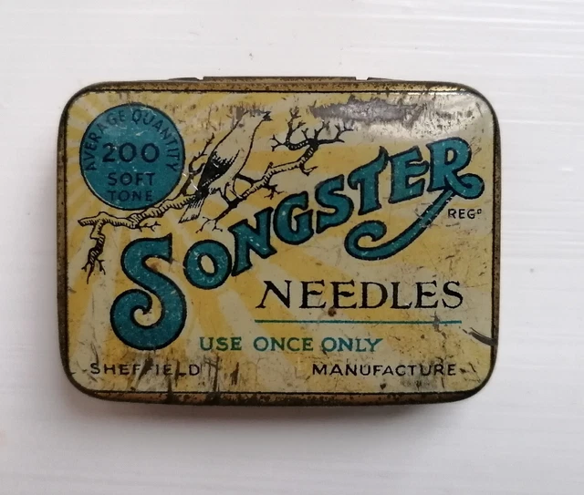Vintage Tin - Songster Soft Tone Needles & Contents.