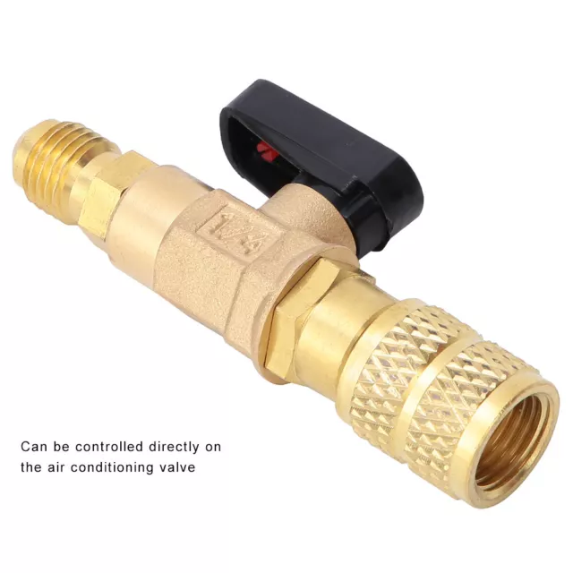 Brass R410 Refrigeration Ball Valve Adapter 45BAR Refrigerant Ball Valve Con GAW