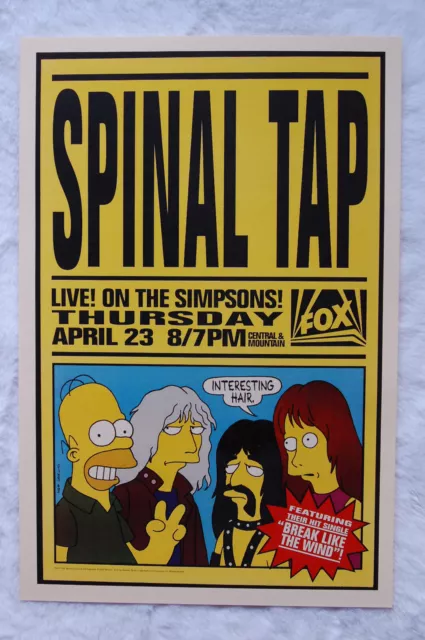 The Simpsons TV Show Promo Poster Spinal Tap