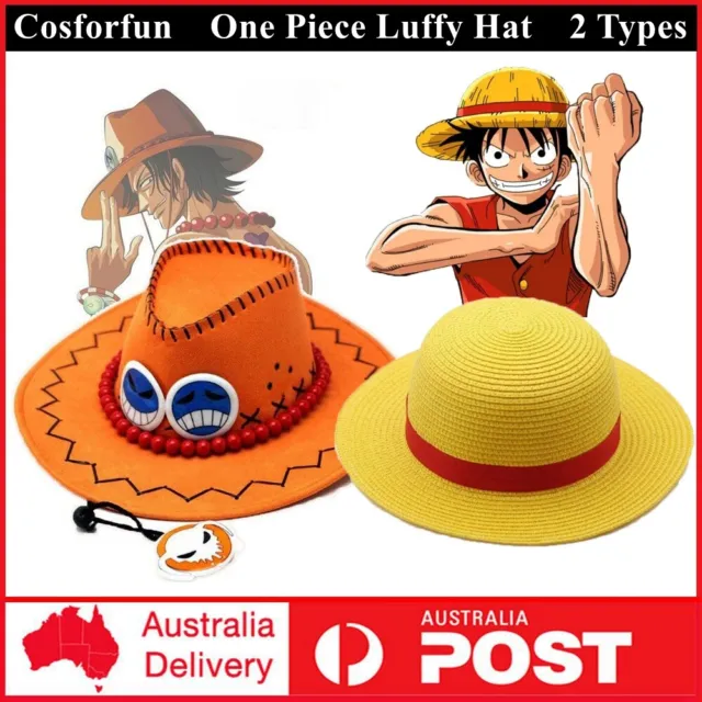 ONE PIECE LUFFY Ace Hat Brother Mystery Cosplay Hats Accessory Anime ...