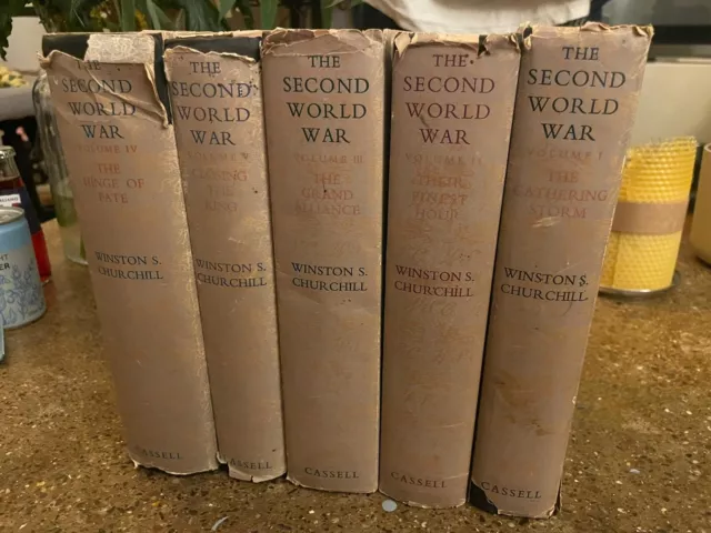 The Second World War 5/6 volumes Winston Churchill - 1st editions