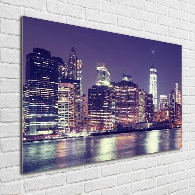 Tulup Image Sur Verre Trempé Tableaux 100x70 - Manhattan New York