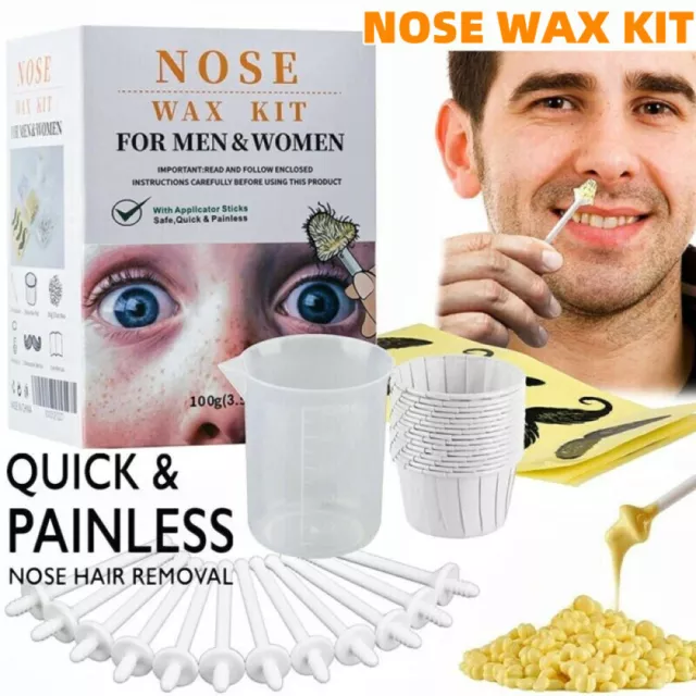 Nase Ohr Haarentfernung Wachs Kit Schmerzlos, Einfach Entfernen Unisex Wachs 50g