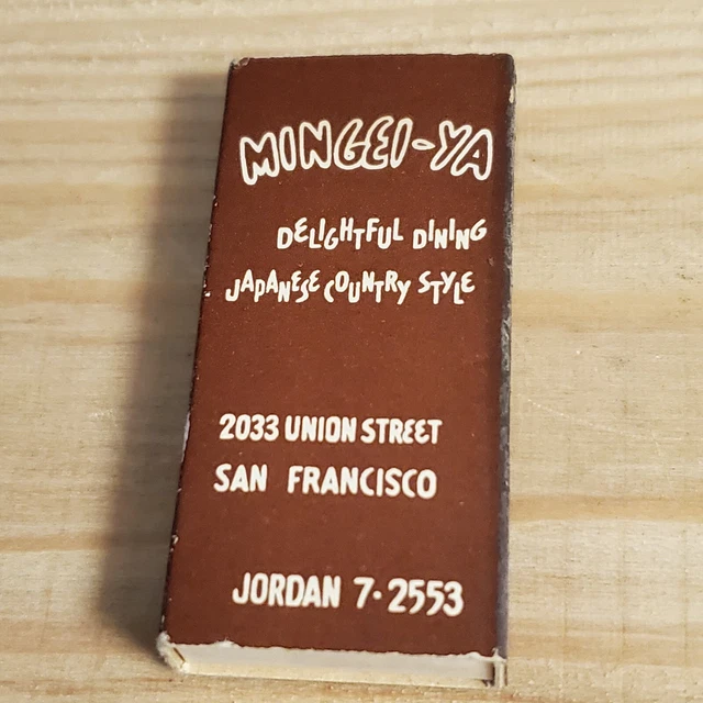 MINGEIYA MATCHBOX UNSTRUCK Union Street San Francisco Japanese