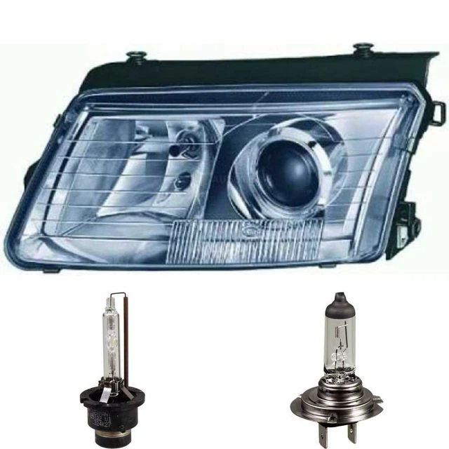 Set Fari Alogeni Per VW Passat 3B (08/96-10/00) – SX E DX, Con Lampadine H7/H1, Per Assetti Manuale/elettrico - 4
