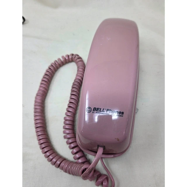 VINTAGE PINK NORTHWESTERN Bell Corded Landline Telephone Dusty Rose ...
