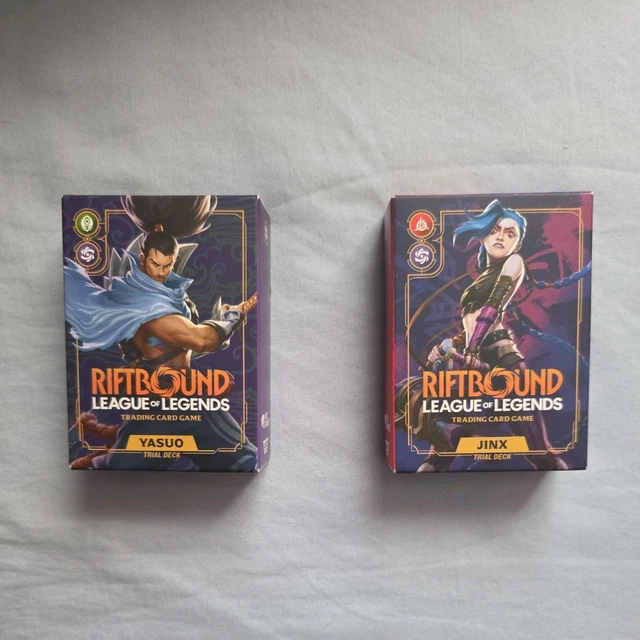 RIFTBOUND LEAGUE OF Legends TCG Yasuo & Jinx Bundle Deck Exclusive £125 ...