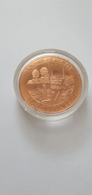 TOURIST DOLLAR :- 1982 Mount Isa Queensland Sterling Silver