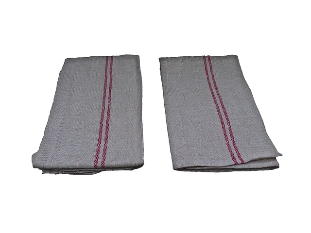 Lot De 18 Torchons Anciens En Lin écru - Neufs Sans étiquette 72x52cm
