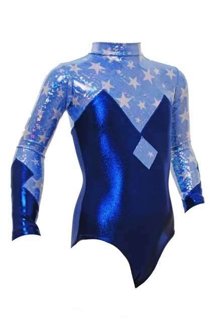 Ginnastica Leotard Ragazze Palestra Danza Sparkly Diamante Tutte le Taglie Regno Unito