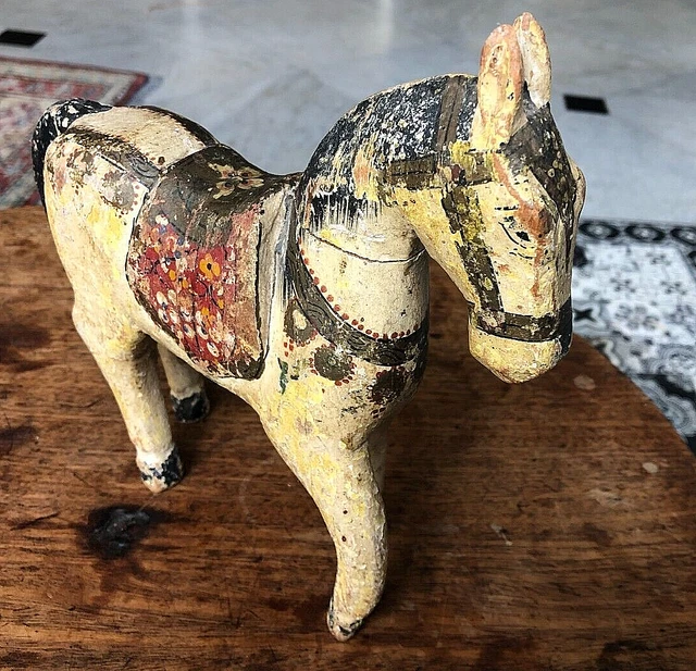 VINTAGE ANCIEN CHEVAL en bois EUR 15,00 - FR