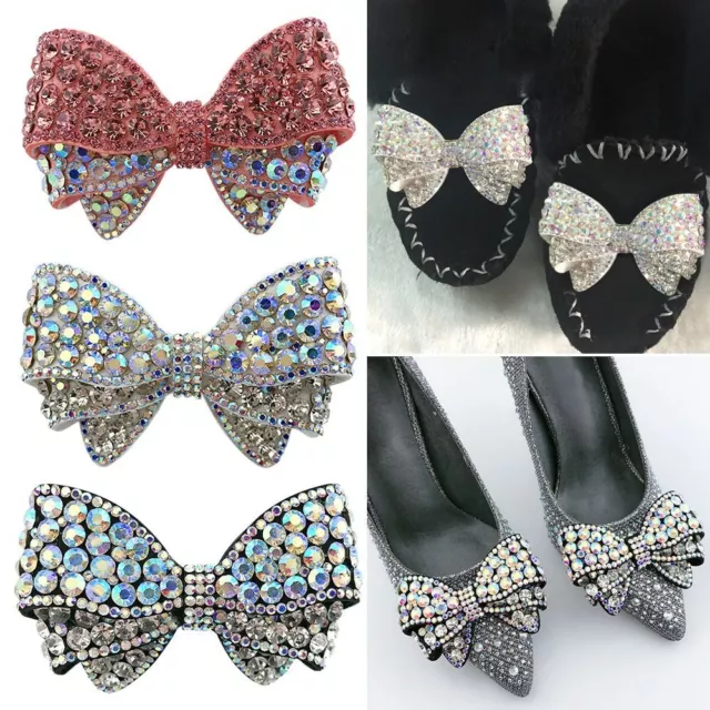 Bow Crystal Jewelry Shoe Flower Decorations Crystal Decor Rhinestone Bowknot