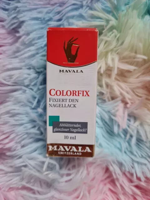 Mavala Colorfix mit Acryl - Fixiert den Nagellack farbloser Überlack 10ml