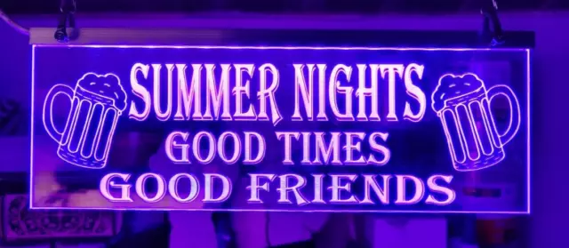 LED Neon bar sign - bar open light up neon mancave garden pub