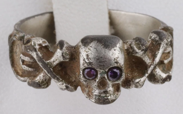 Soldier's AMULET Ring SKULL Bones Double CROSSbones ww1 WWI ww2 WWII Special FOR