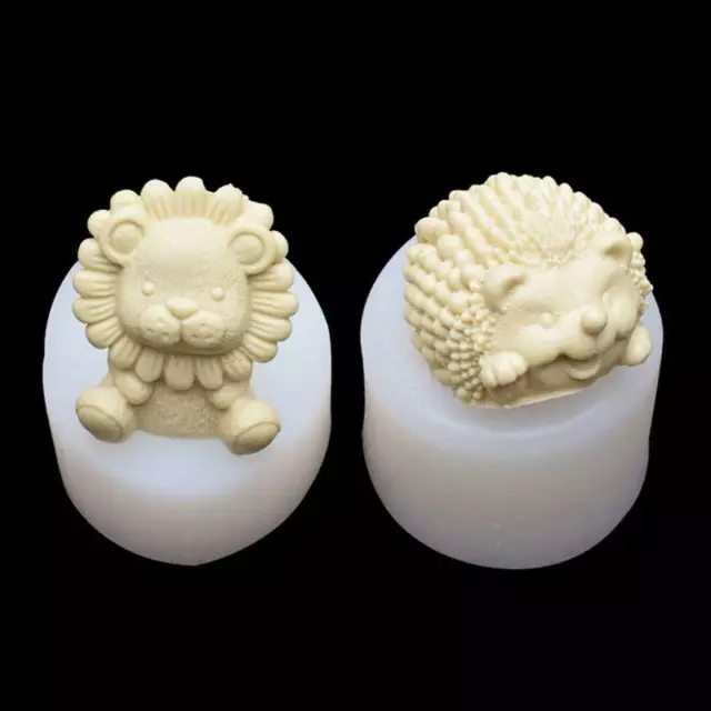 NEW 3D Animals Silicone Molds Resin Casting Molds Lion Hedgehog Epoxy Resin Mold