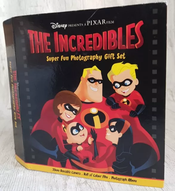 Disney Pixar Incredibles 35mm Reusable Camera Photography Gift Set