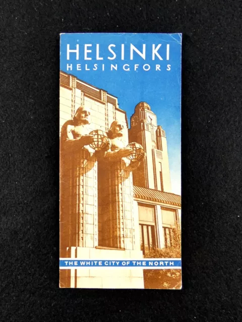 Vintage 1930s HELSINKI White City Of The North FINLAND Travel Brochure ORIG