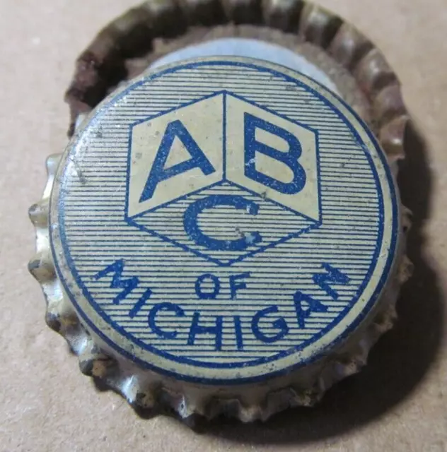 Gorra De Cerveza De Corcho Abc Of Michigan Sin Usar Corona Detroit Mich Mi Cork De Colección