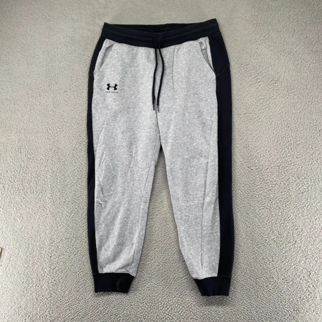 Under Armour Joggers Womens Large Sweats Pockets Colorblock Everyday Gym Gray