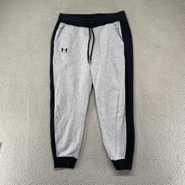 Under Armour Joggers Womens Large Sweats Pockets Colorblock Everyday Gym Gray
