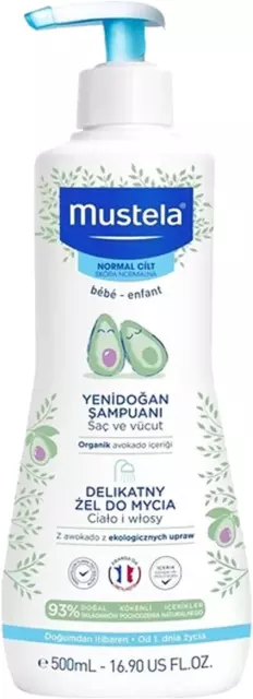 Mustela Gentle Cleansing Gel, 500 Ml (Pack of 1)