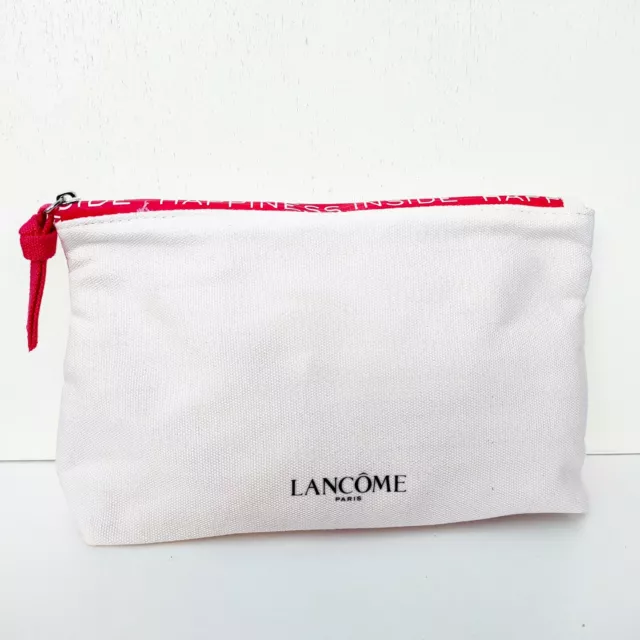 Lancome Beige Makeup Cosmetic Bag / Travel Toiletry Pouch Purse Case, Brand NEW!