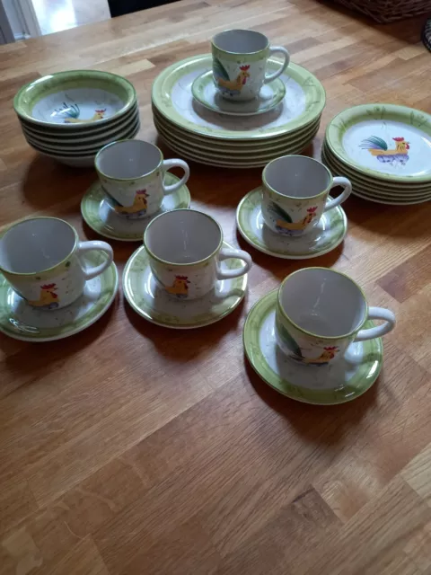 Scotts of Stow Cockerel Plates, Bowls, Cups, Saucers - Available Individually